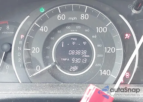 2013 Honda Cr-V Ex-L from USA, damaged, VIN 2HKRM4H77DH657083